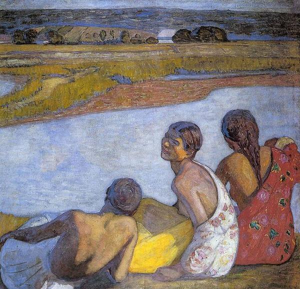 Bela Ivanyi-Grunwald Gypsy Girls by the Banks of Lapos